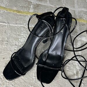 Cape Robbin Elegant Black Strappy Heels